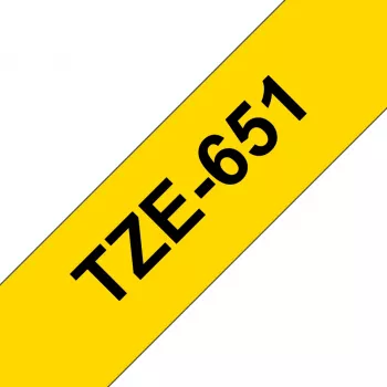 Sildistuslint Brother TZE651 24mm kollane