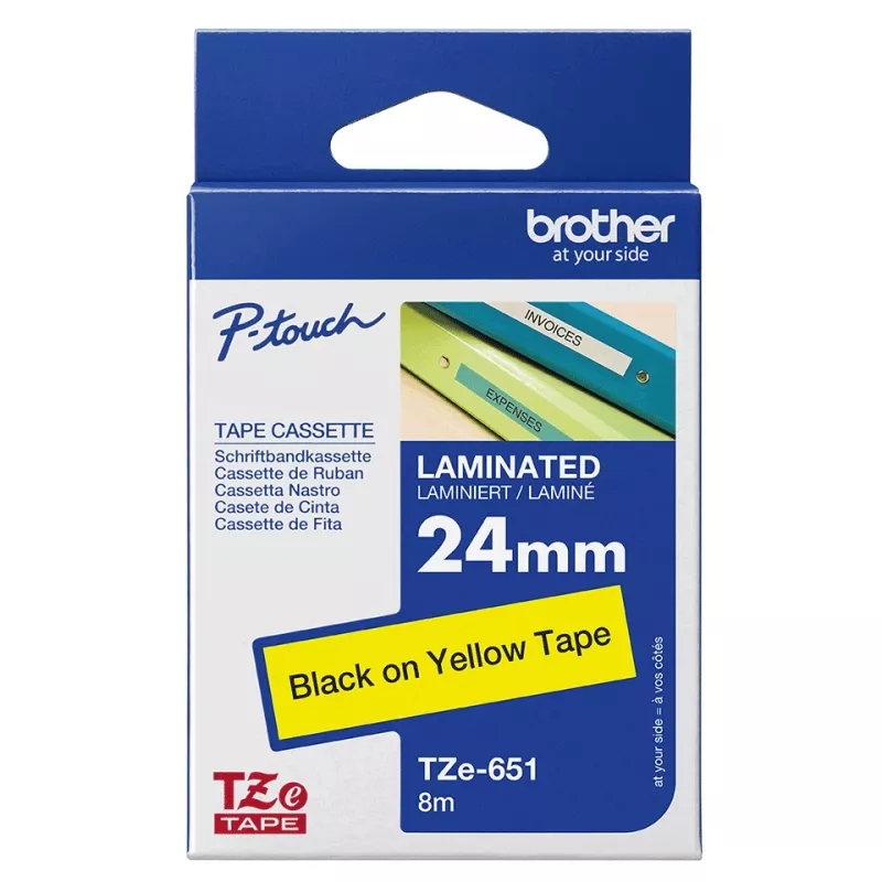 Sildistuslint Brother TZE651 24mm kollane