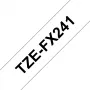 Brother TZE-FX241 märgistuslint Must valgel TZ