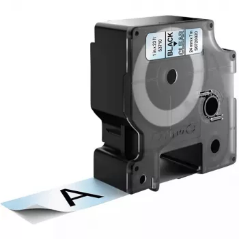 DYMO autentsed D1 sildid | 24 mm x 7 m rull | Must trükk läbipaistval | Isekleepuvad sildid LabelManageri sildiprinteritele