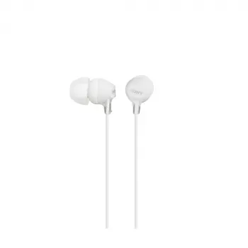Sony MDR-EX15AP, juhtmega, 8 - 22000 Hz, kõnede/muusika jaoks, 3 g, peakomplekt, valge