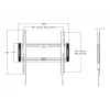 Multibrackets M Universal seinale kinnitatav fikseeritud keskmine must