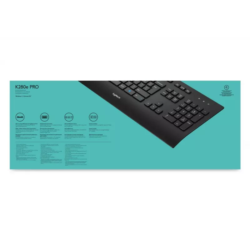 LOGITECH Juhtmega klaviatuur K280e - Qwerty Us Int'l