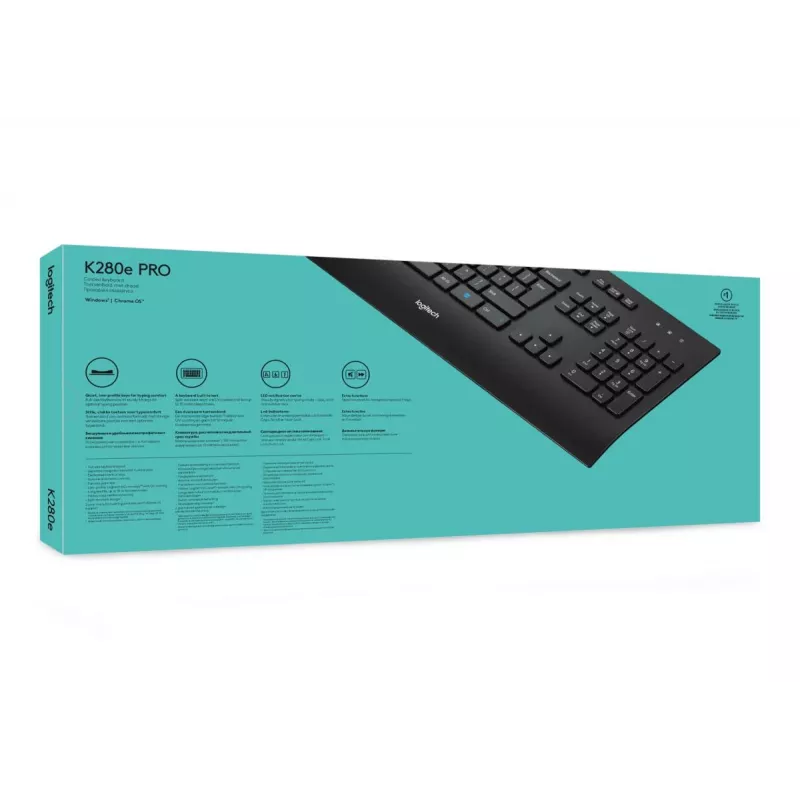 LOGITECH Juhtmega klaviatuur K280e - Qwerty Us Int'l