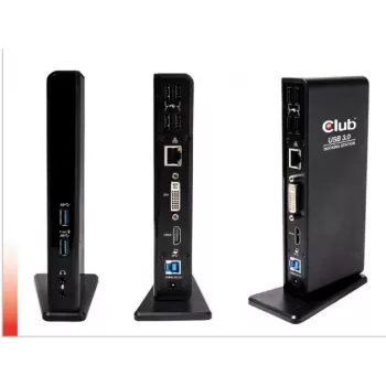 CLUB3D USB Gen1 Type A Dual Display (HDMI ja DVI) DisplayLink™ dokkimisjaam