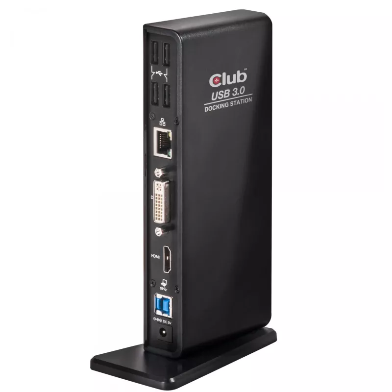 CLUB3D USB Gen1 Type A Dual Display (HDMI ja DVI) DisplayLink™ dokkimisjaam