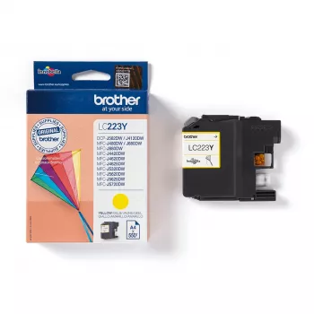 Brother LC223Y tindikassett 1 tk Originaal kollane