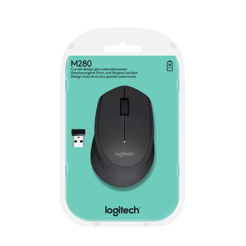 LOGITECH juhtmevaba hiir M280-must 2.4GHz