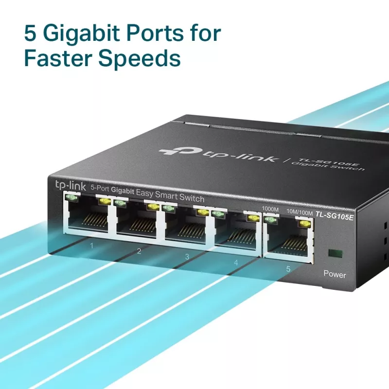 TP-Link 5-Port Gigabit Easy Smart Switch, haldatav, L2, Gigabit Ethernet (10/100/1000)