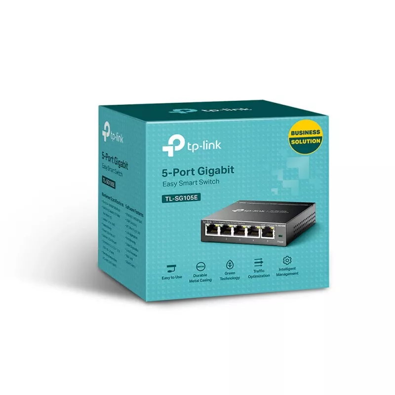 TP-Link 5-Port Gigabit Easy Smart Switch, haldatav, L2, Gigabit Ethernet (10/100/1000)
