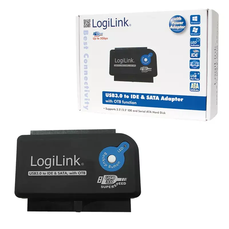 Kaabliühenduse adapter LogiLink AU0028A USB 3.0 IDE SATA must