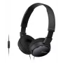 Sony MDR-ZX110AP, juhtmega, 12 - 22000 Hz, kõned/muusika, 120 g, peakomplekt, must