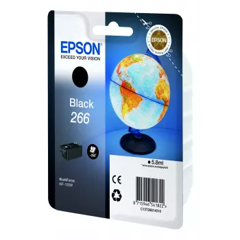 Epsoni Globe must tindikassett üksikpakendis 266, Must, Pigmenttint, 5,8 ml, 1 tk, 250 lehekülge