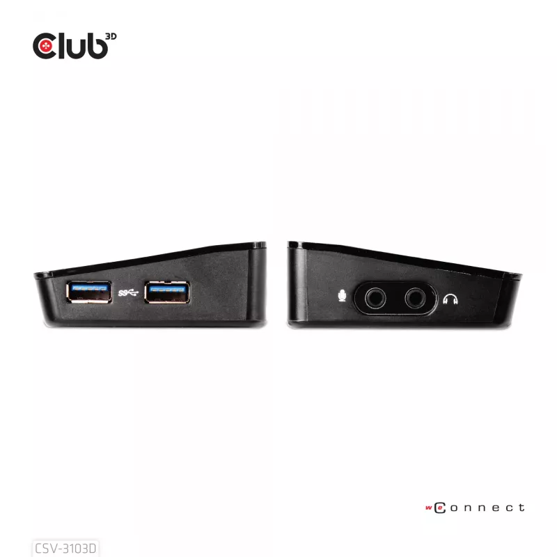 CLUB3D CSV-3103D The Club 3D universaalne USB 3.1 Gen 1 UHD 4K dokkimisjaam DisplayLink™