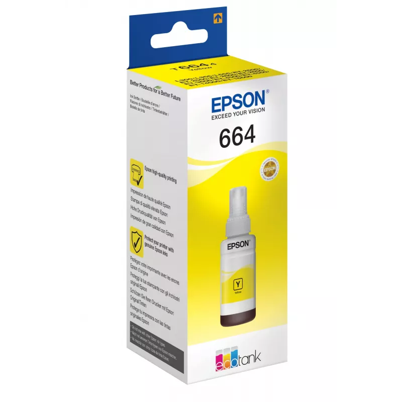 Epson 664 Ecotank kollane tindipudel (70 ml)
