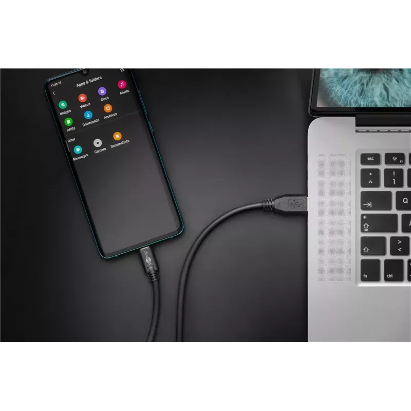 USB-C to USB A laadimiskaabel Goobay 67999