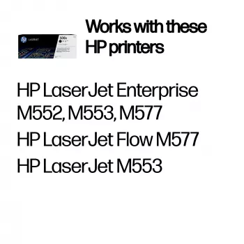 HP 508X High Yield Black Original LaserJet toonerikassett, 12500 lehekülge, must, 1 tk