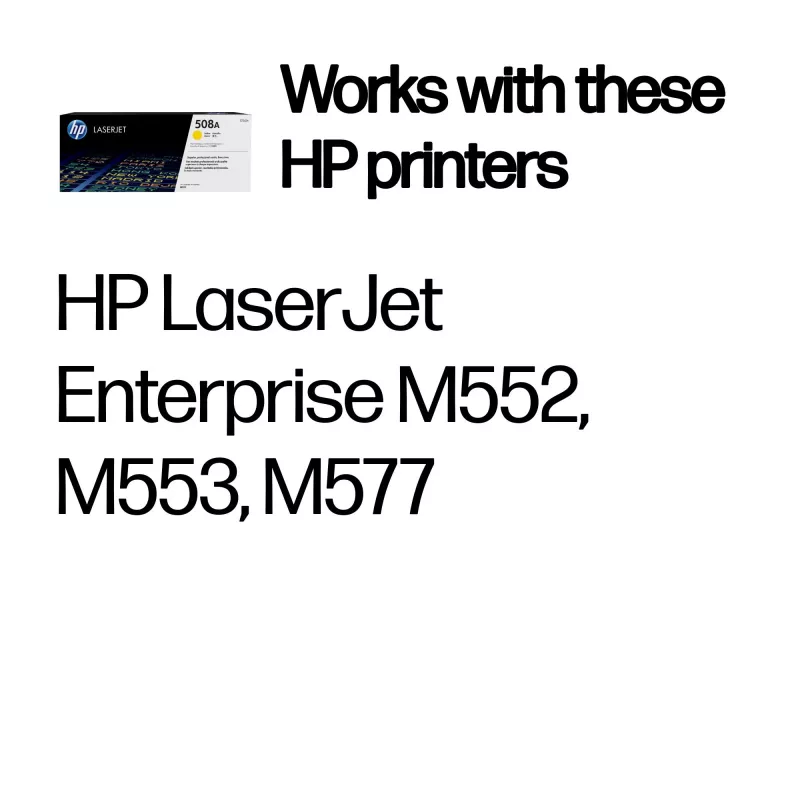 HP 508A kollane originaal LaserJet toonerikassett