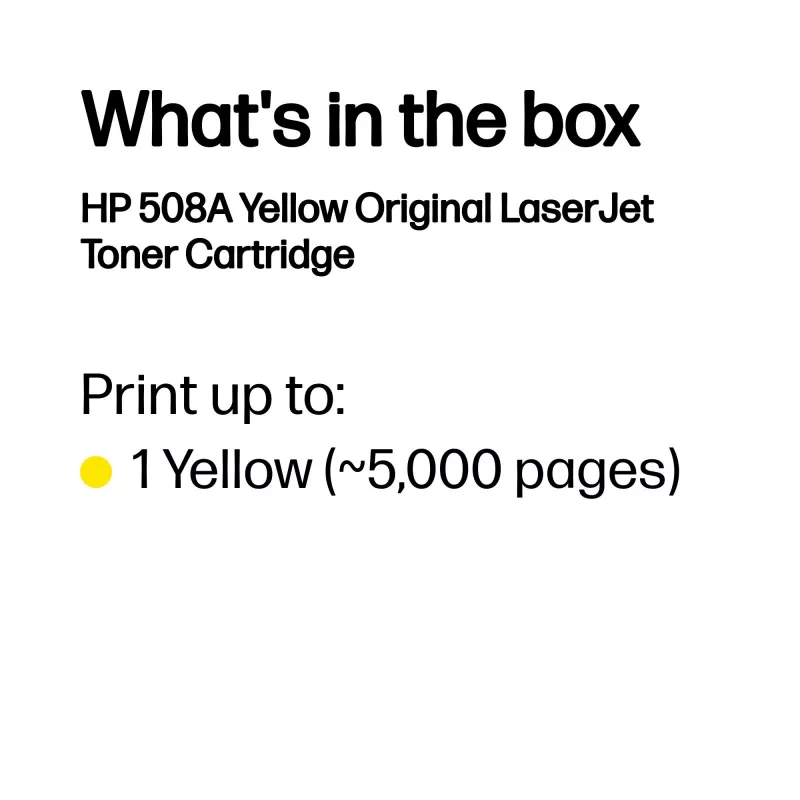 HP 508A kollane originaal LaserJet toonerikassett