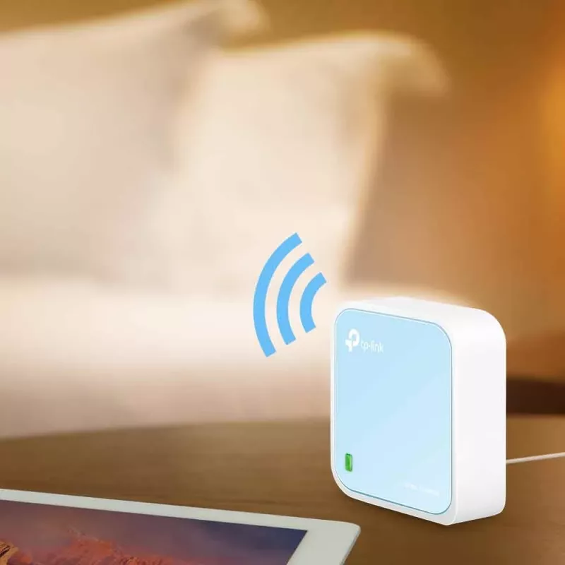 TP-Link TL-WR802N traadita ruuter Fast Ethernet Single-band (2,4 GHz) sinine, valge