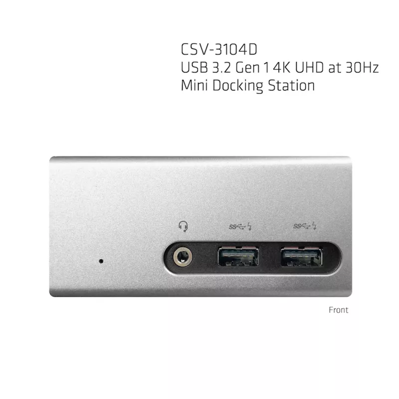 CLUB3D USB 3.2 Gen 1 4K UHD 30 Hz Mini dokkimisjaam, ülikerge disain