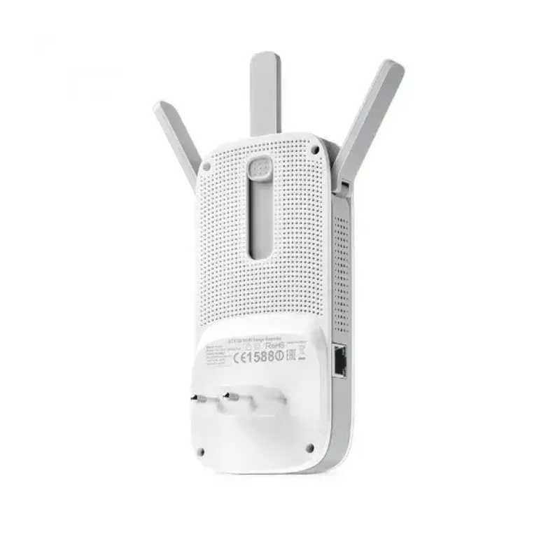 TP-LINK RE450 võimendi 802.11ac, 2,4 GHz/5 GHz, 450+1300 Mbit/s, 10/100/1000 Mbit/s, Ethernet LAN (RJ-45) pordid 1, antenni tüüp 3x väline