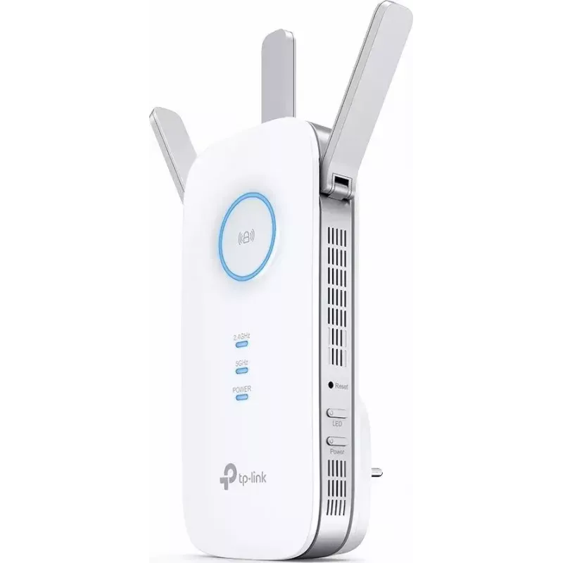TP-LINK RE450 võimendi 802.11ac, 2,4 GHz/5 GHz, 450+1300 Mbit/s, 10/100/1000 Mbit/s, Ethernet LAN (RJ-45) pordid 1, antenni tüüp 3x väline