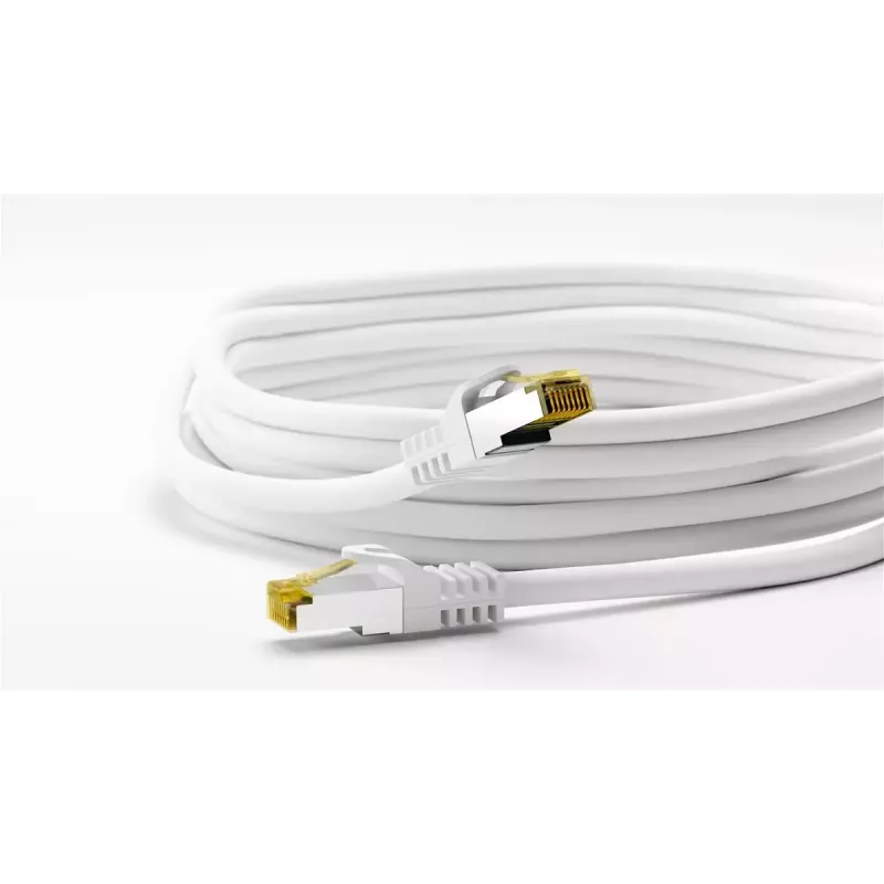 Võrgukaabel Goobay RJ45 patchjuhe CAT 6A S/FTP 2 m valge