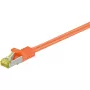 Patch Cord Cat 6A S/FTP (PiMF) Goobay, Cat7 toorkaabel, 500 MHz, RJ45–RJ45, kullatud kontaktid, 2 m, oranž
