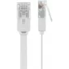Goobay 95155 võrgukaabel Cat6 U/UTP (UTP) valge, 7 m, RJ-45 kullatud