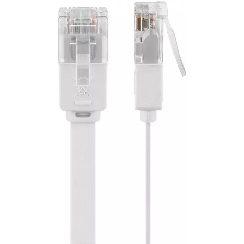 Goobay 95155 võrgukaabel Cat6 U/UTP (UTP) valge, 7 m, RJ-45 kullatud