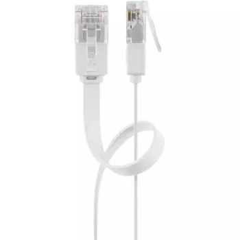 Goobay 95155 võrgukaabel Cat6 U/UTP (UTP) valge, 7 m, RJ-45 kullatud