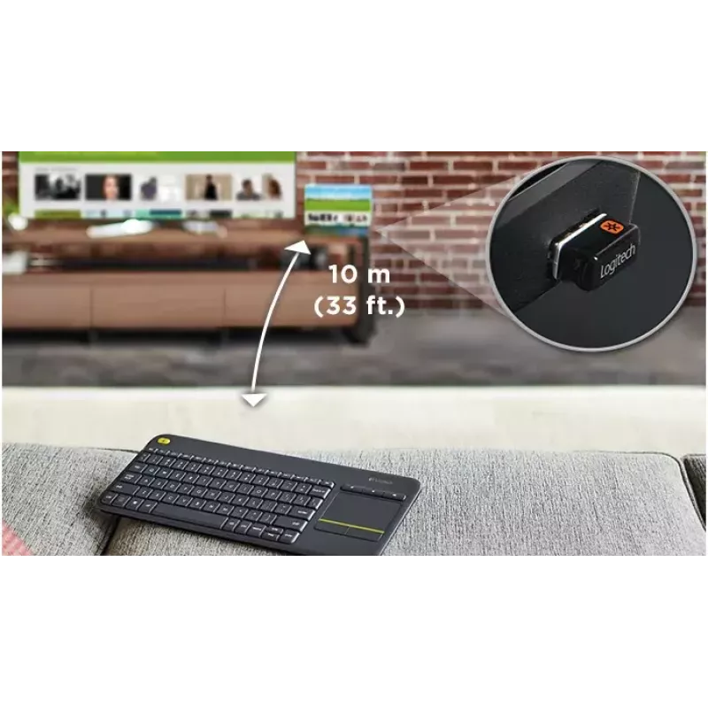 Juhtmevaba puuteklaviatuur Logitech K400 Plus