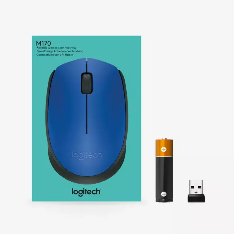 Logitech M171 hiir RF Juhtmevaba Optiline 1000 DPI, sinine