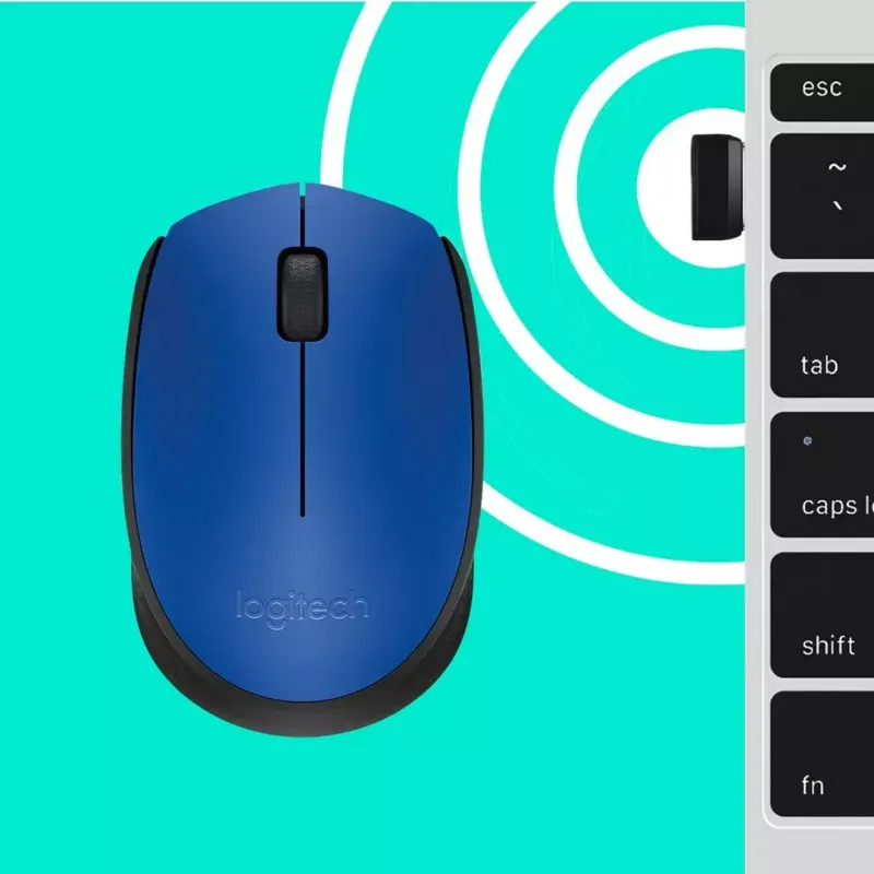 Logitech M171 hiir RF Juhtmevaba Optiline 1000 DPI, sinine