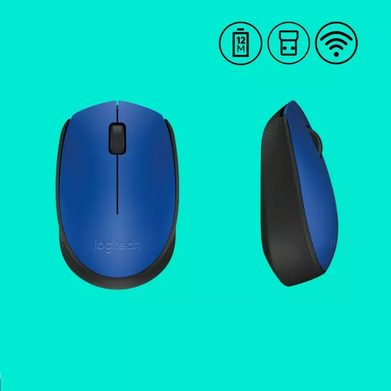 Logitech M171 hiir RF Juhtmevaba Optiline 1000 DPI, sinine