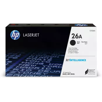 HP 26A must originaal LaserJet toonerikassett, 3100 lehekülge, must, 1 tk