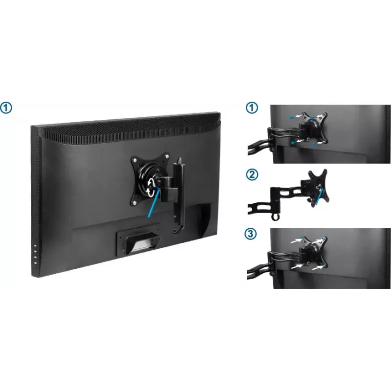 ARCTIC W1A - Monitori seinakinnitus