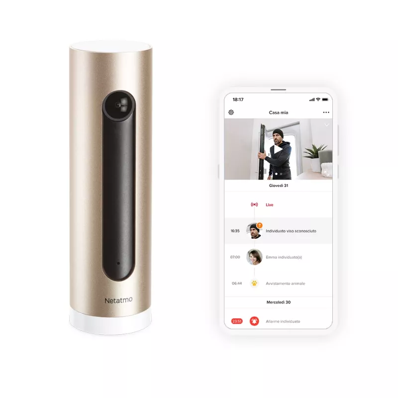 Netatmo Welcome IP turvakaamera siseruumidesse 1920 x 1080 pikslit Laua