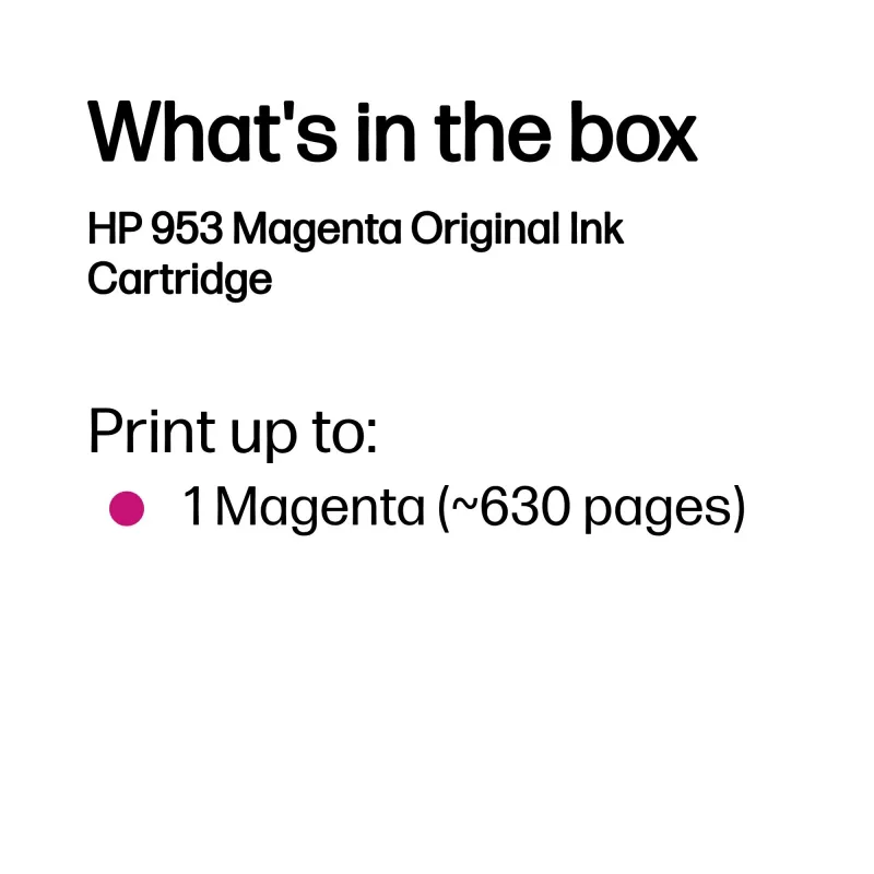 Kassett HP Tinte 953 F6U13AE Magenta