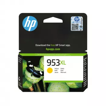HP 953XL suure tootlikkusega kollane originaalne tindikassett, kollane, 1 tk, 1450 lehekülge