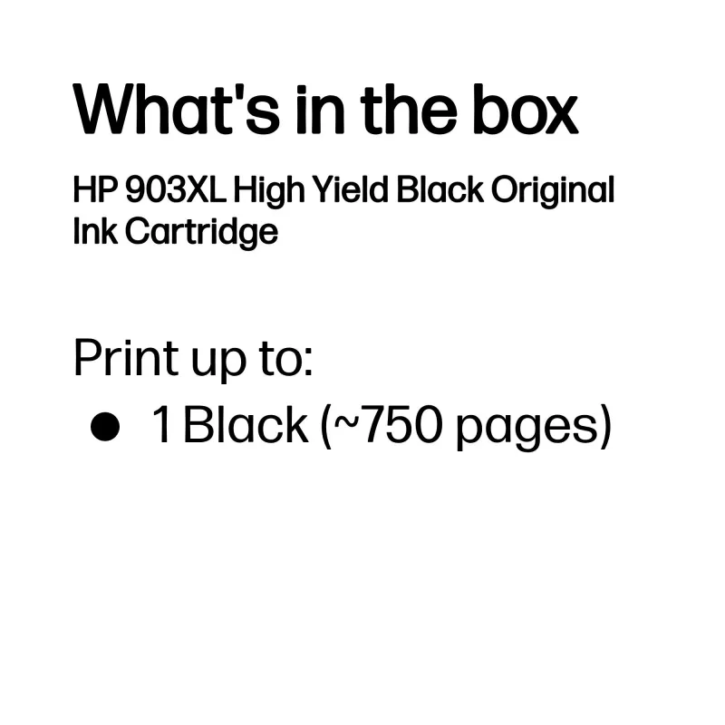 HP 903XL suure mahutavusega must originaalprinterikassett