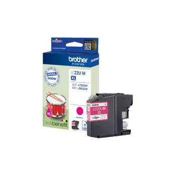 Brother LC22UM tindikassett 1 tk Originaalne Suur (XL) tootlus Magenta