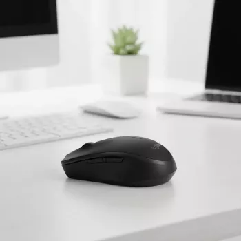 Juhtmeta optiline hiir Logitech B170 RF, kahepoolne, 3 nuppu, must, 10 m ulatus, kuni 12 kuud aku tööiga