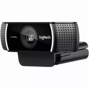 Logitech C922 1920 x 1080pikslit USB Must veebikaamera