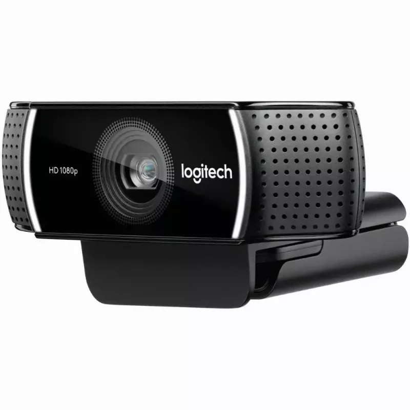 Logitech C922 1920 x 1080pikslit USB Must veebikaamera