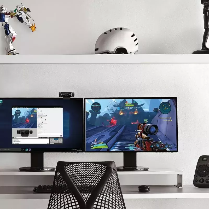Logitech C922 1920 x 1080pikslit USB Must veebikaamera