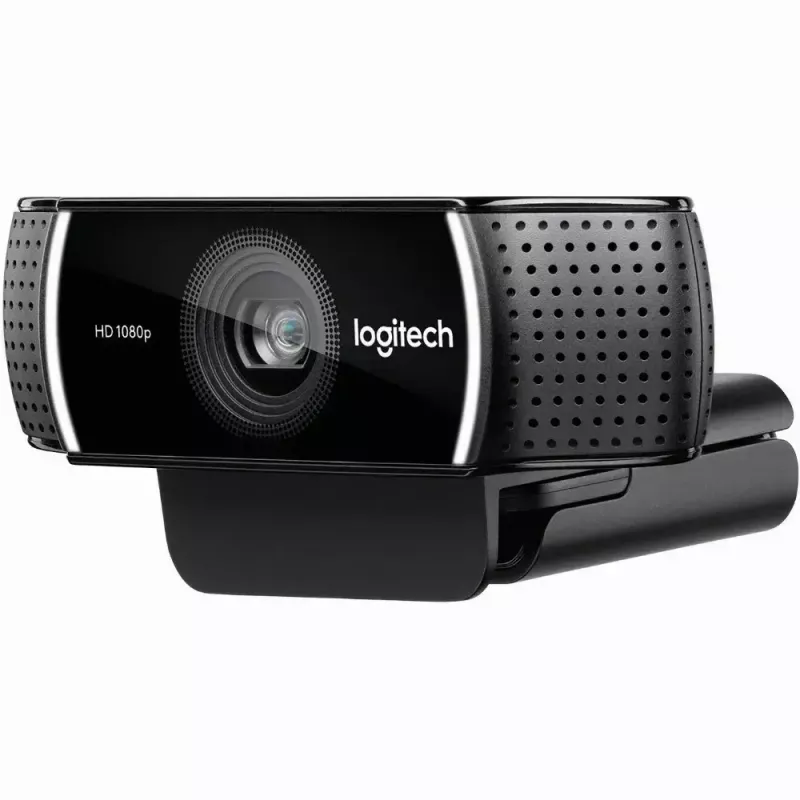 Logitech C922 1920 x 1080pikslit USB Must veebikaamera