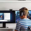 Logitech C922 1920 x 1080pikslit USB Must veebikaamera