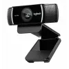 Logitech C922 1920 x 1080pikslit USB Must veebikaamera